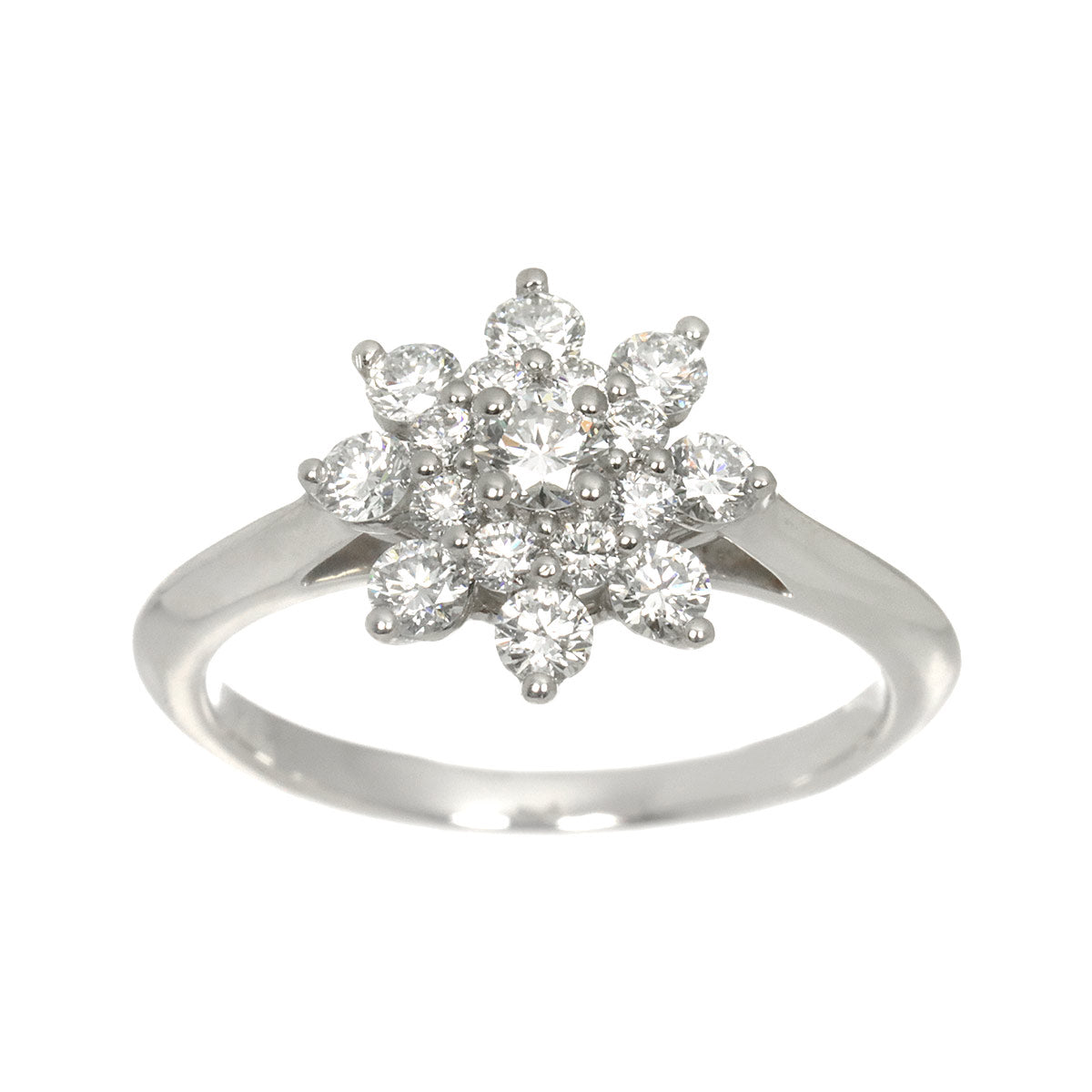 Flower Diamond Ring Platinum size5.25-5.5(US)