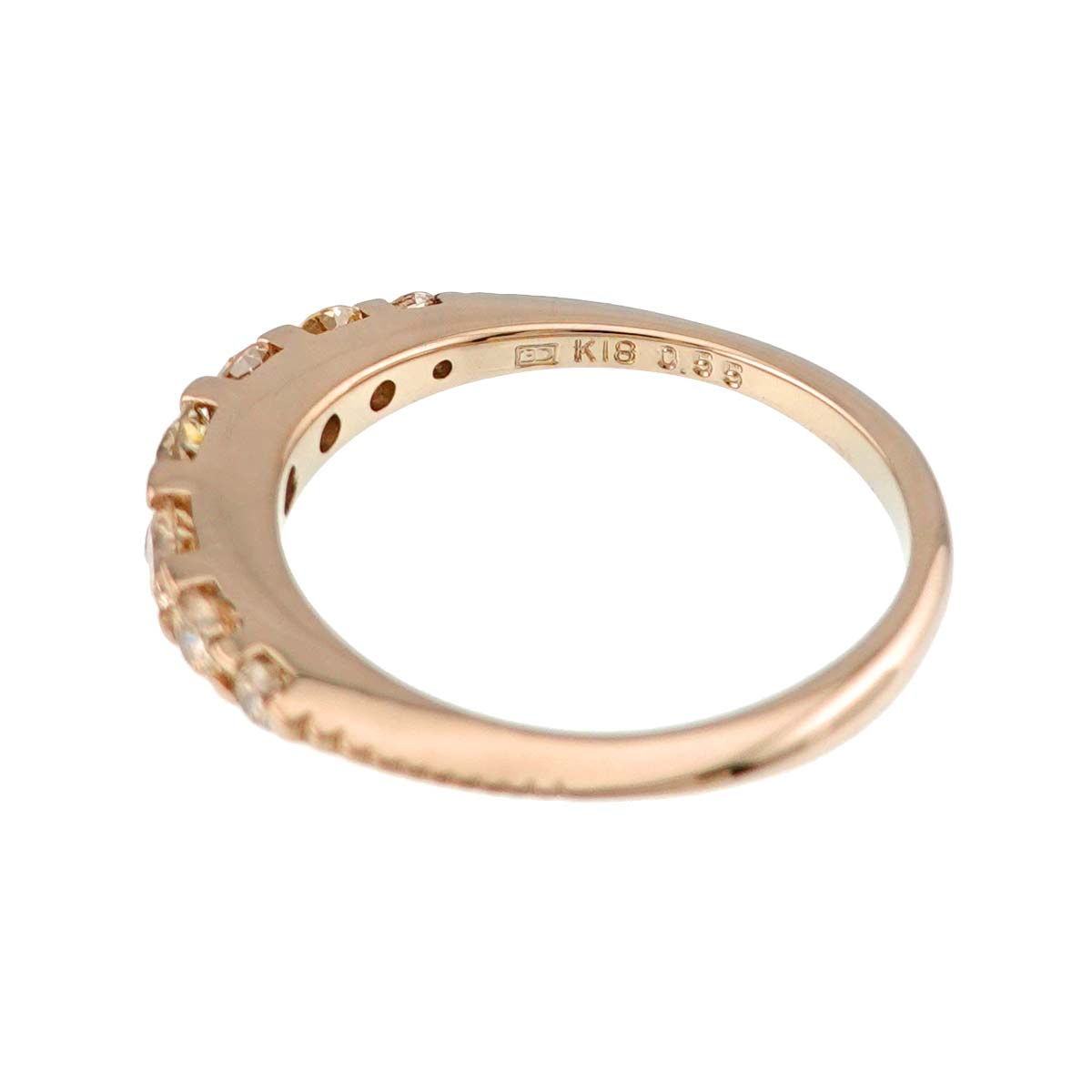 Diamond 0.55ct Ring 18K PG 750 size4.75-5(US)