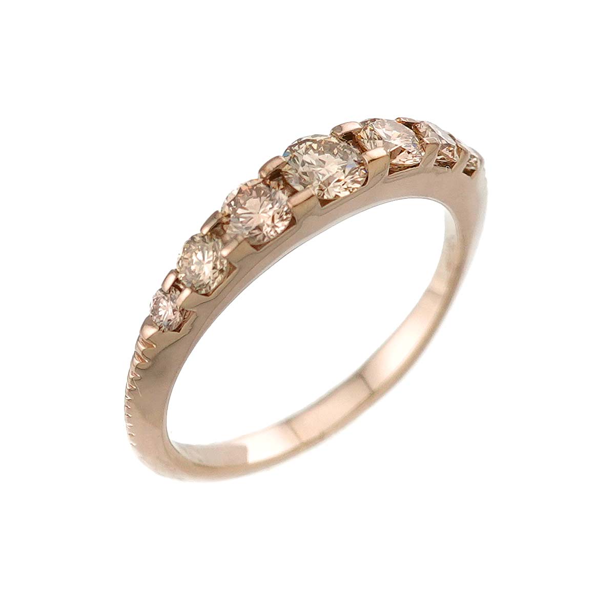 Diamond 0.55ct Ring 18K PG 750 size4.75-5(US)