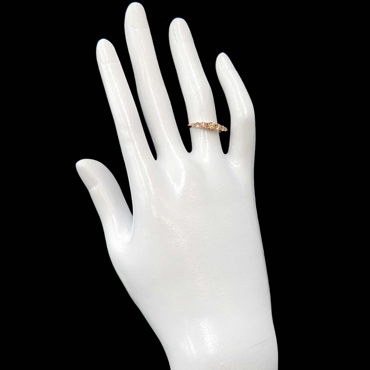 Diamond 0.55ct Ring 18K PG 750 size4.75-5(US)