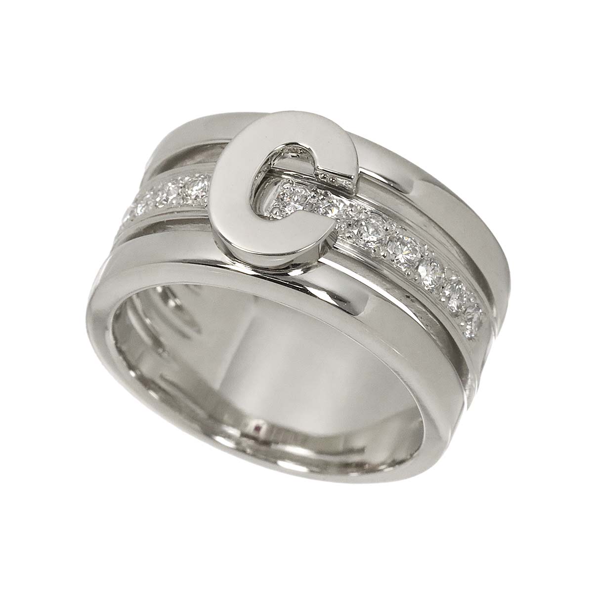 Diamond 0.30ct Ruby 0.01ct Ring Pt Platinum Size6.25-6.5(US)