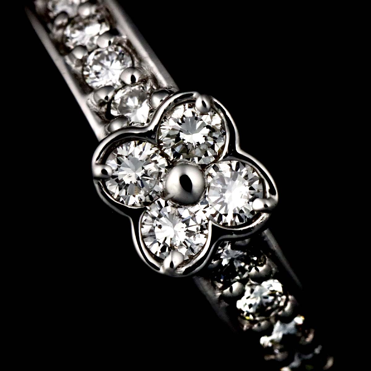 Diamond 0.40ct Ring 18K WG 750 Size3.75-4(US)