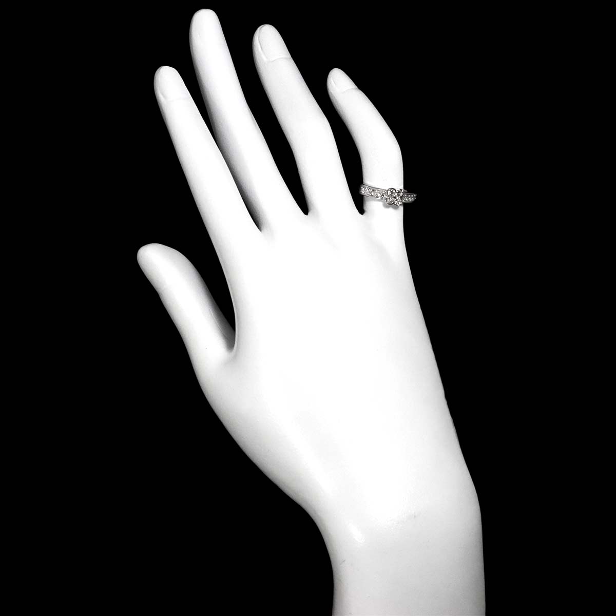 Diamond 0.40ct Ring 18K WG 750 Size3.75-4(US)