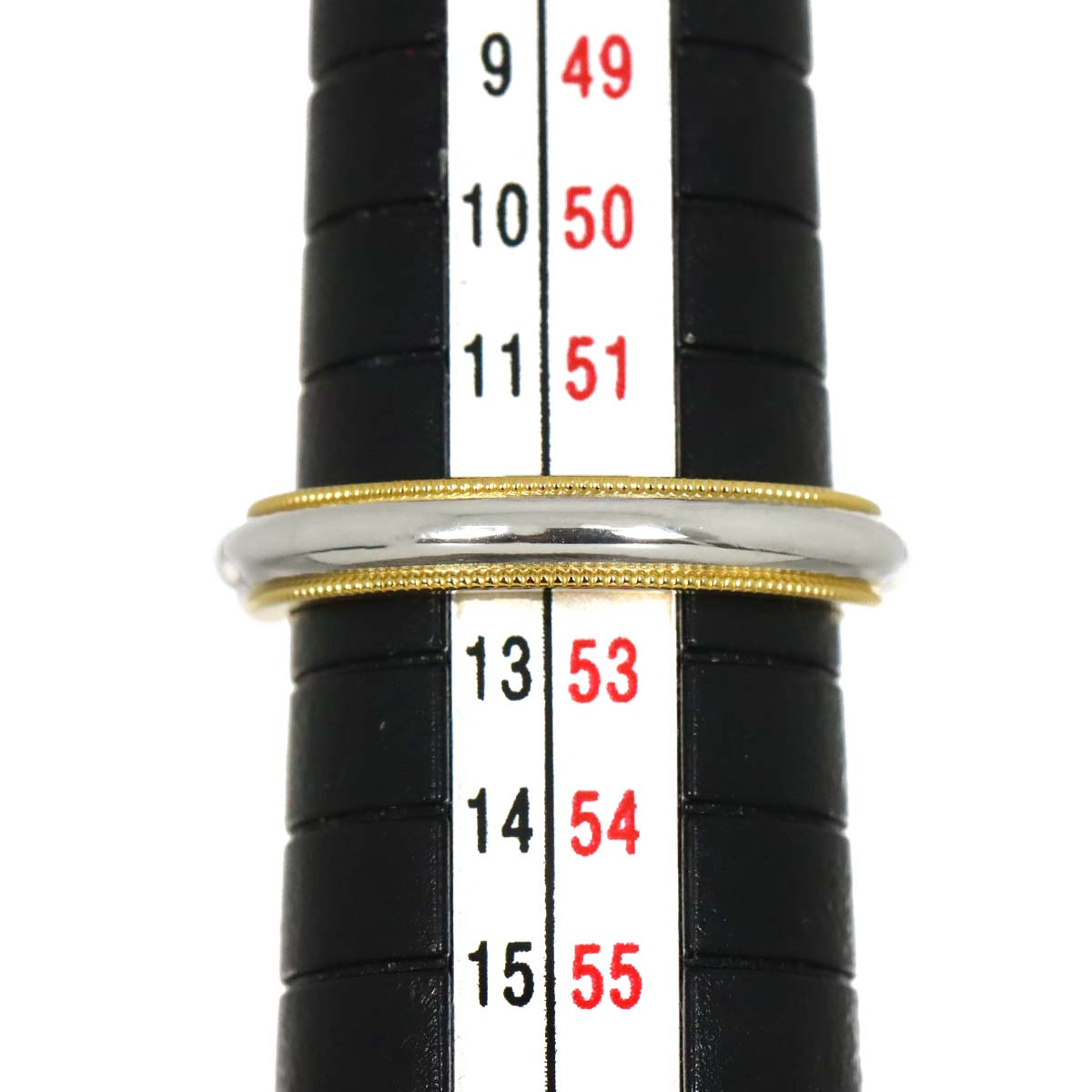 Milgrain Band Ring 18K YG 750 Pt Size6-6.25(US)