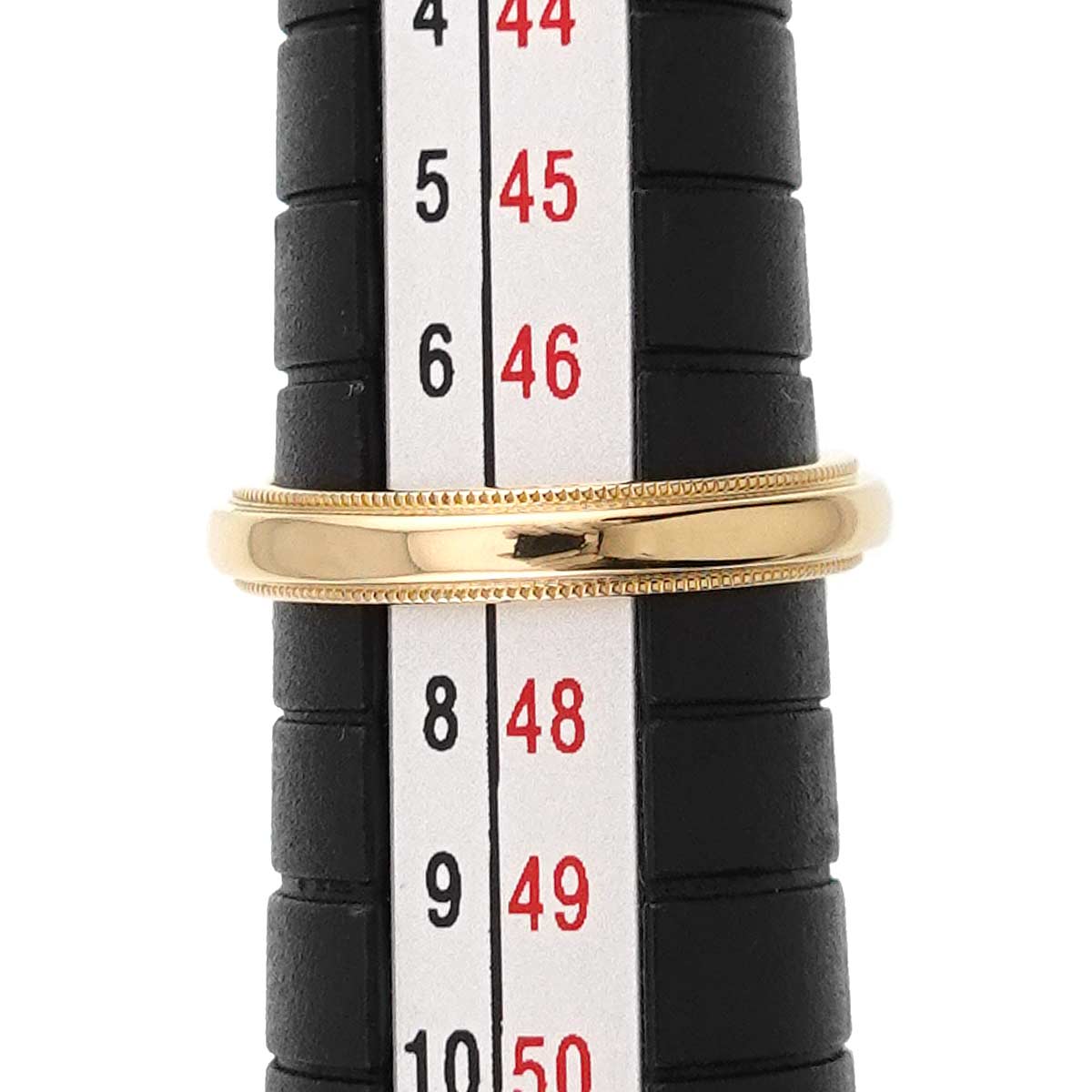 Milgrain Band Ring 18K YG 750 Size4(US)