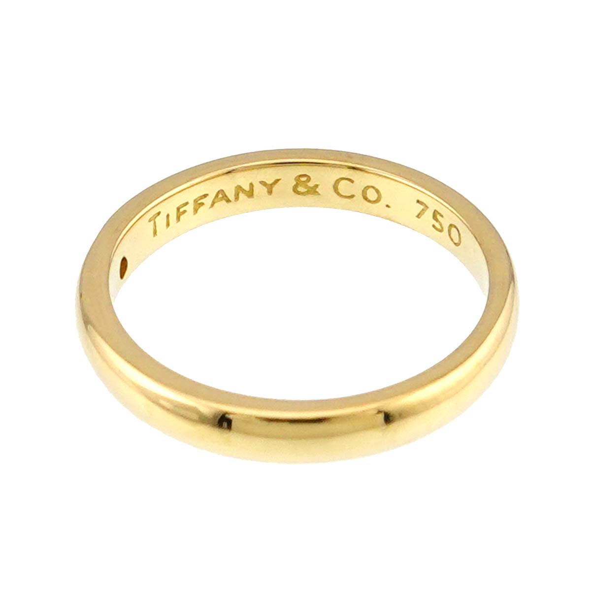 Stacking Diamond 1P Ring 18K Yellow Gold 750 Size4.5(US)