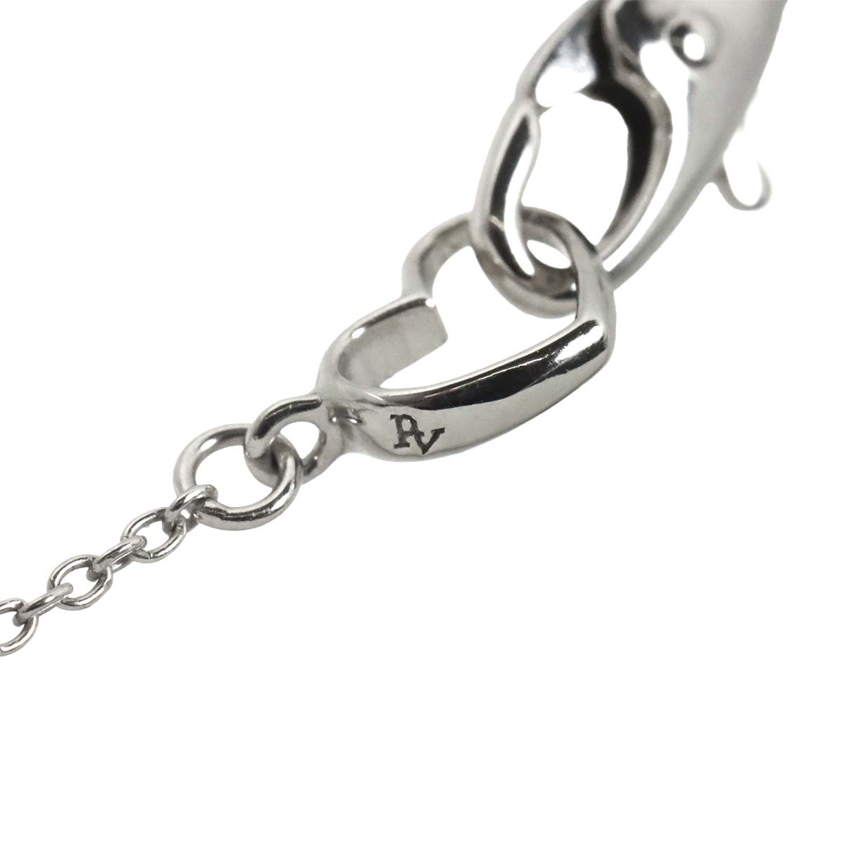 Diamond 0.14ct Heart Necklace 18K White Gold 750
