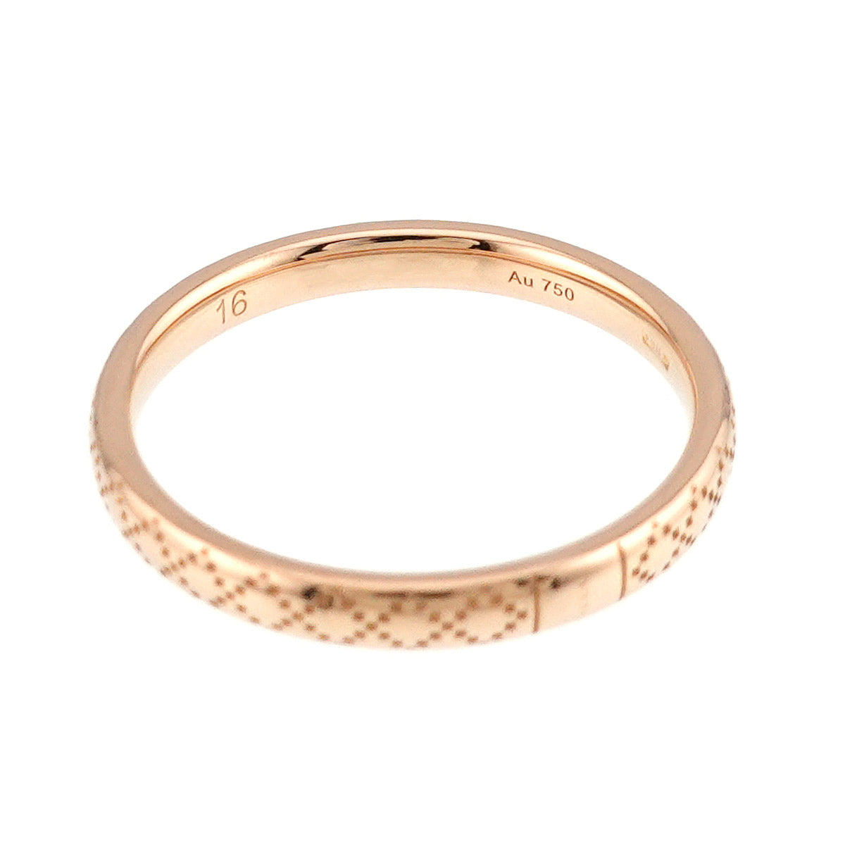 Diamantissima Ring 18K Pink Gold 750 size16 7.25-7.5(US)