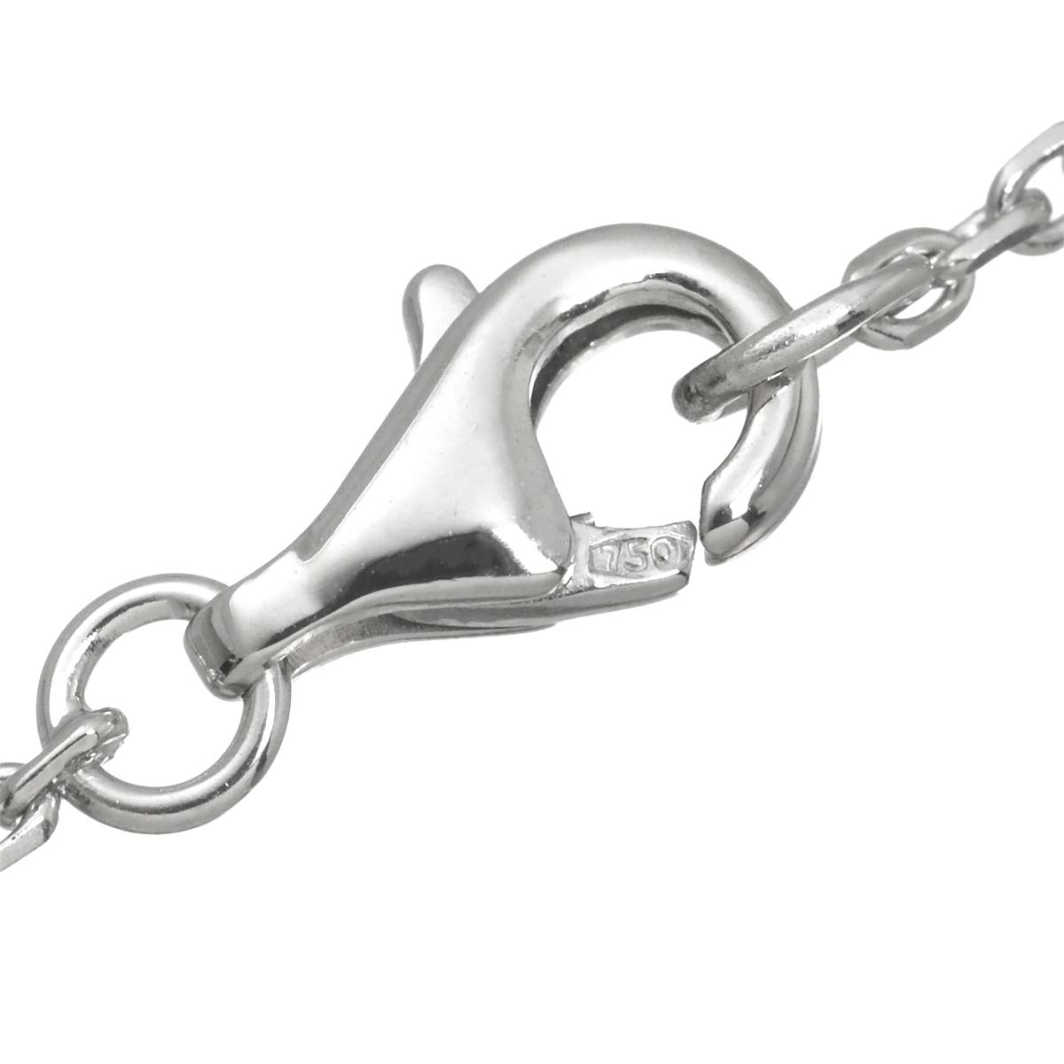 Camelia Necklace MM Diamond 18K White Gold 750