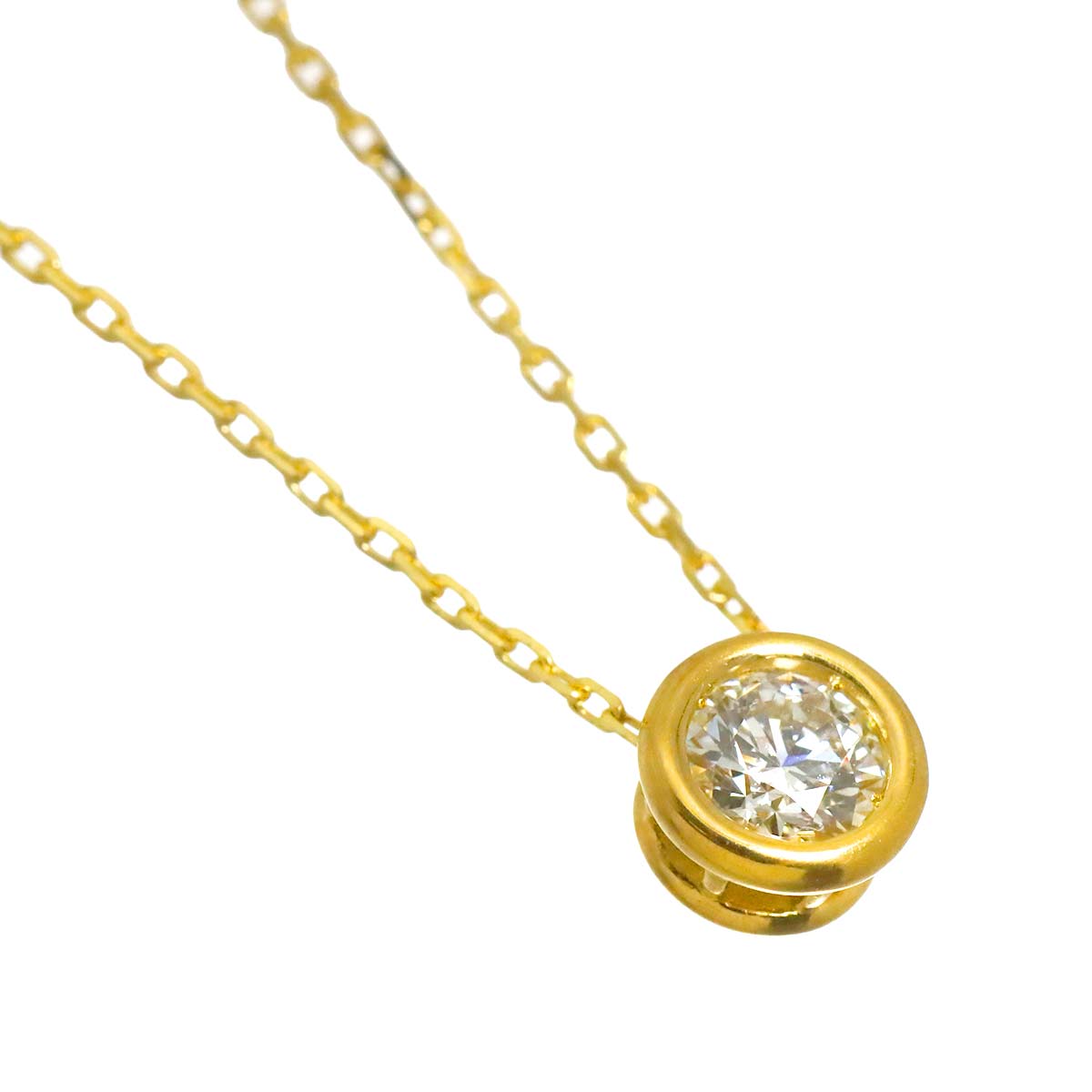 Diamond 0.23ct Necklace 24K YG 999