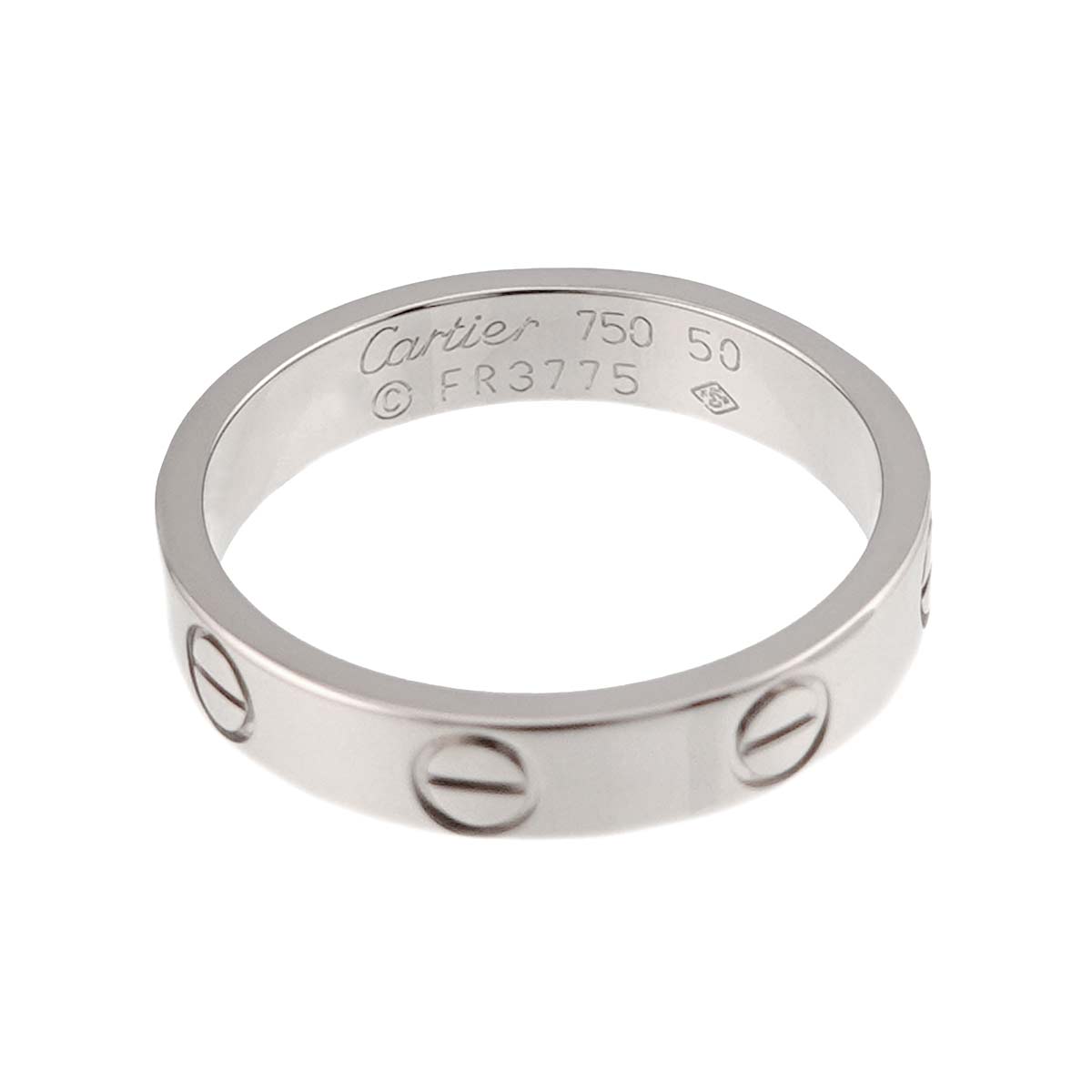 Mini Love Ring 18K White Gold 750 size50 5-5.25(US)
