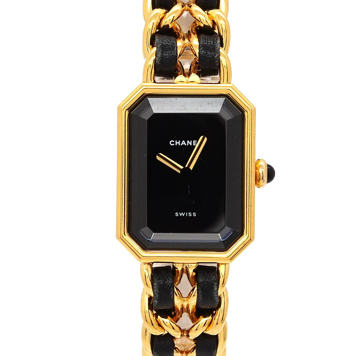 Premiere Size M H0001 Vintage Quartz Black Dial Ladies Watch