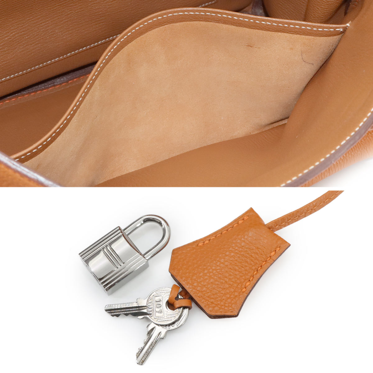 Birkin 35 Verso Hand Bag Togo Potiron Gold