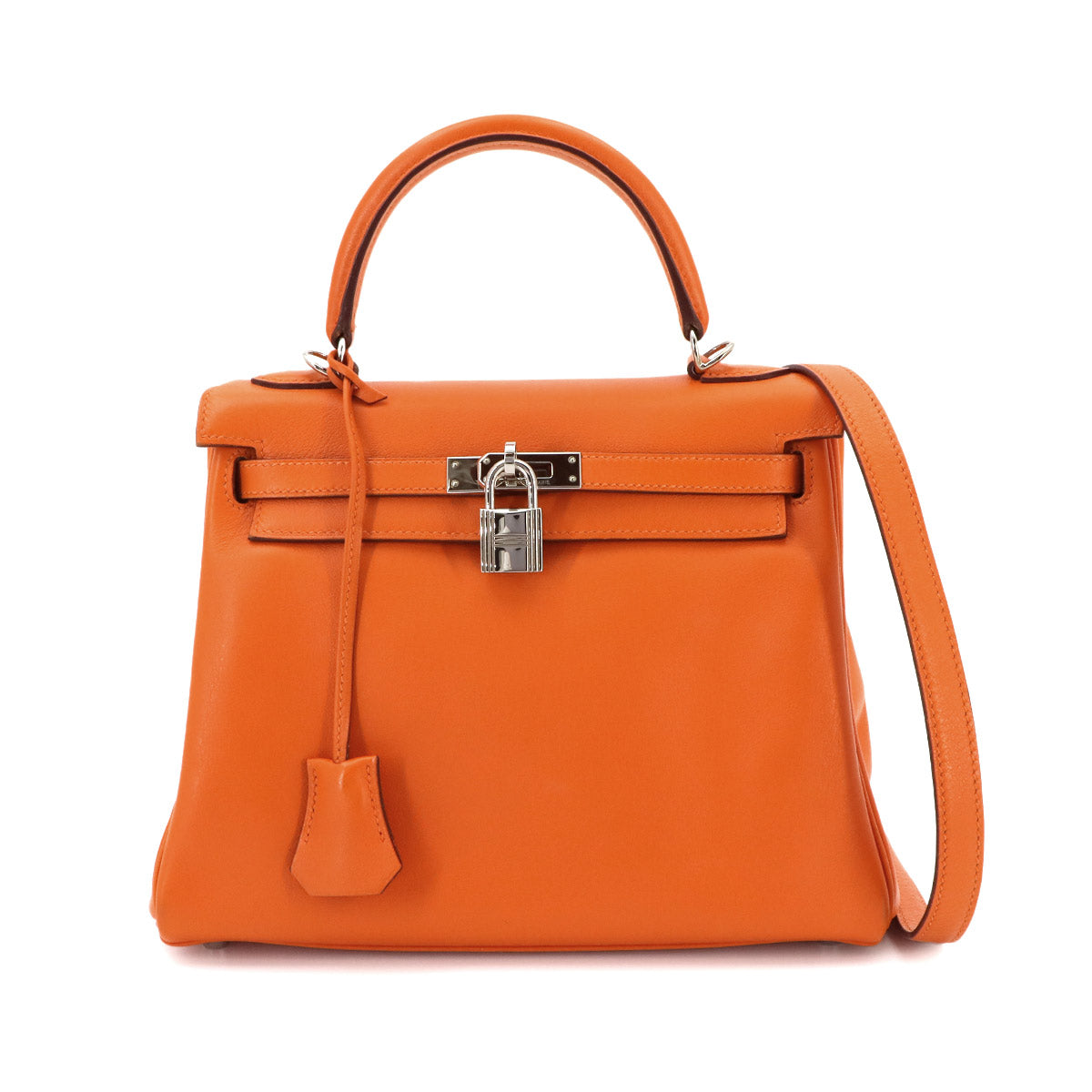 Birkin 25 Hand Shoulder Bag Veau Swift Orange Purse