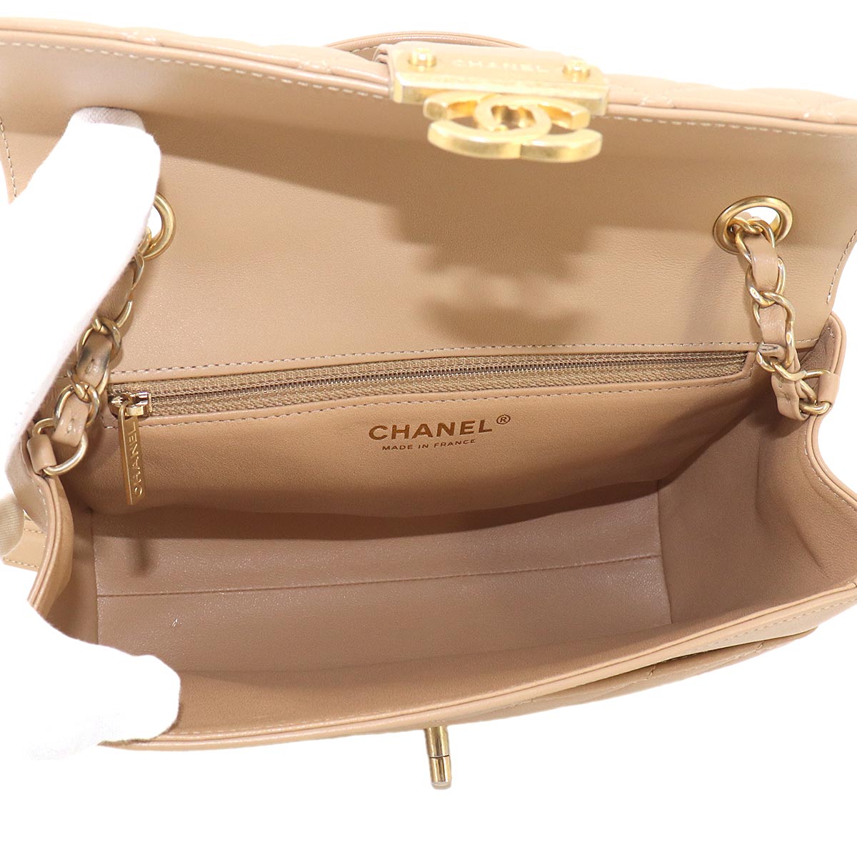Golden Class CC Matelasse Chevron Hand Chain Shoulder Bag
