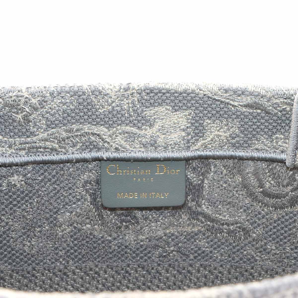 Toile De Jouy Book Tote Medium Bag Canvas Gray M1296ZRGO