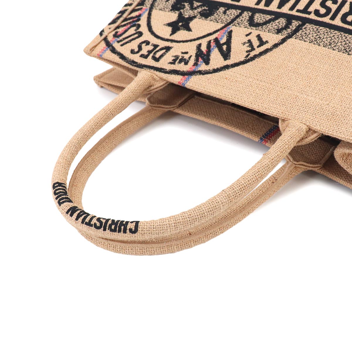 Union Book Tote Medium Bag Jute Canvas Beige M1296ZRUW