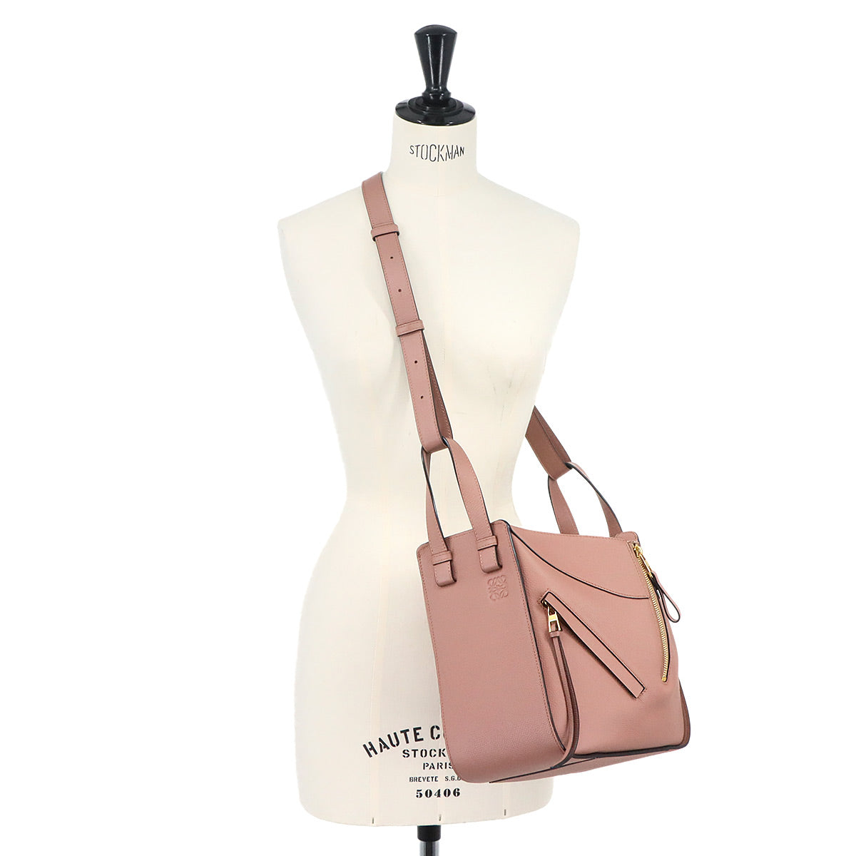 Hammock Small Hand Shoulder Bag Leather Dark Blush Pink