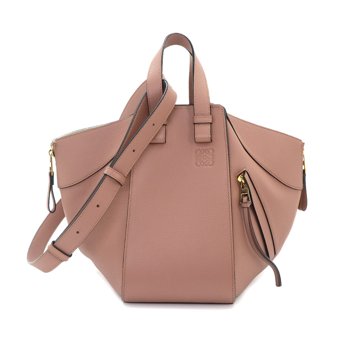 Hammock Small Hand Shoulder Bag Leather Dark Blush Pink