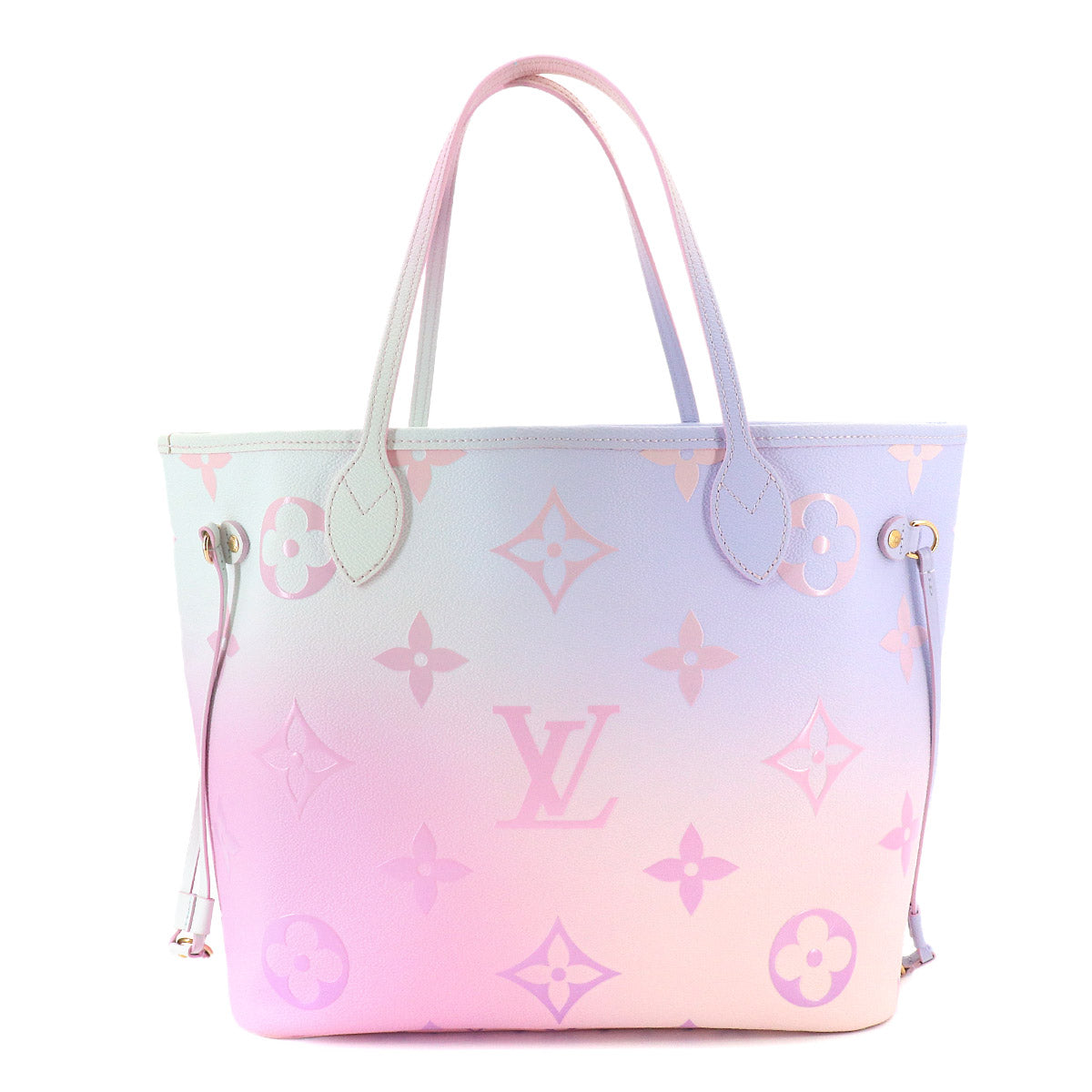 Monogram Neverfull MM Tote Bag Sunrise Pastel M46077