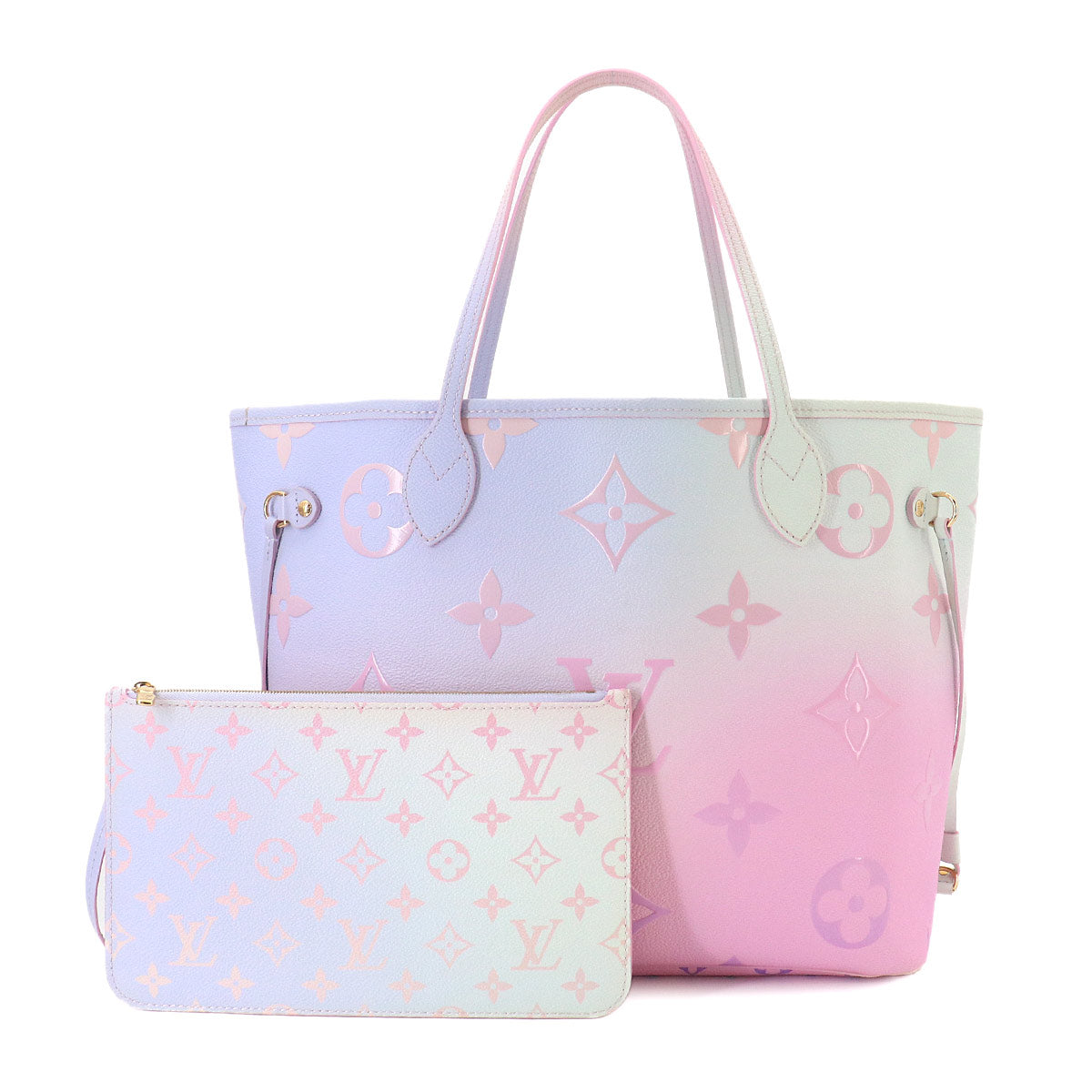 Monogram Neverfull MM Tote Bag Sunrise Pastel M46077