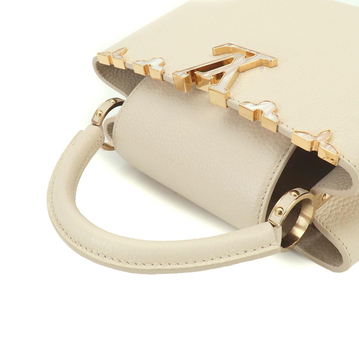 Capucines BB Hand Shoulder Bag Leather Creme Nacre M23331