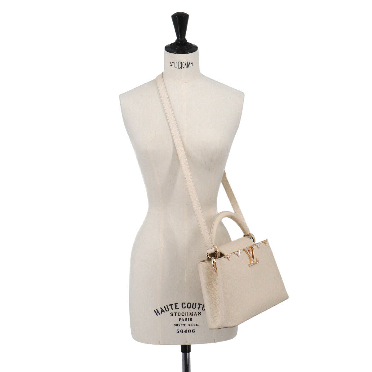 Capucines BB Hand Shoulder Bag Leather Creme Nacre M23331