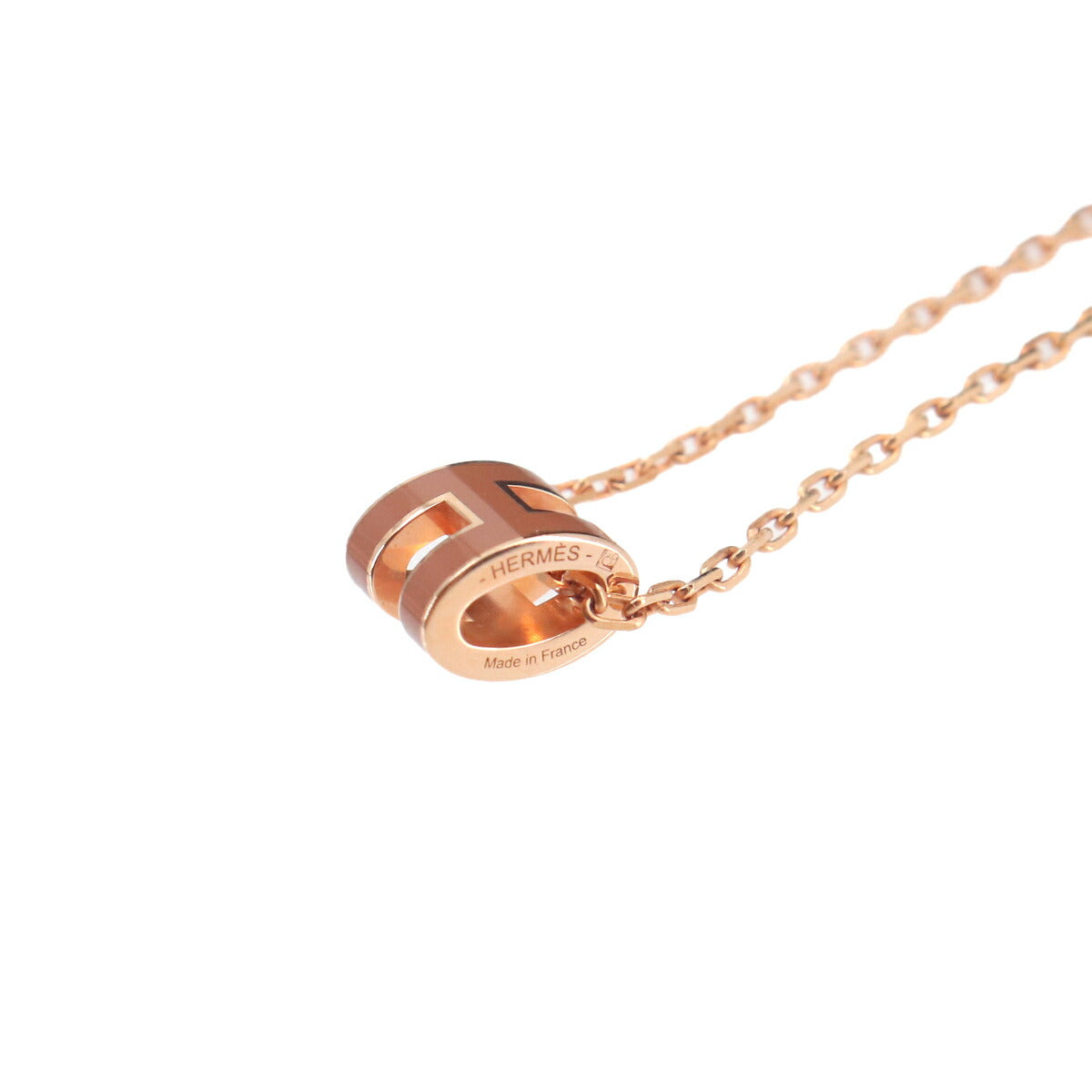 Mini Pop H Chain Necklace New Gold Plaque Or Rose Accessory