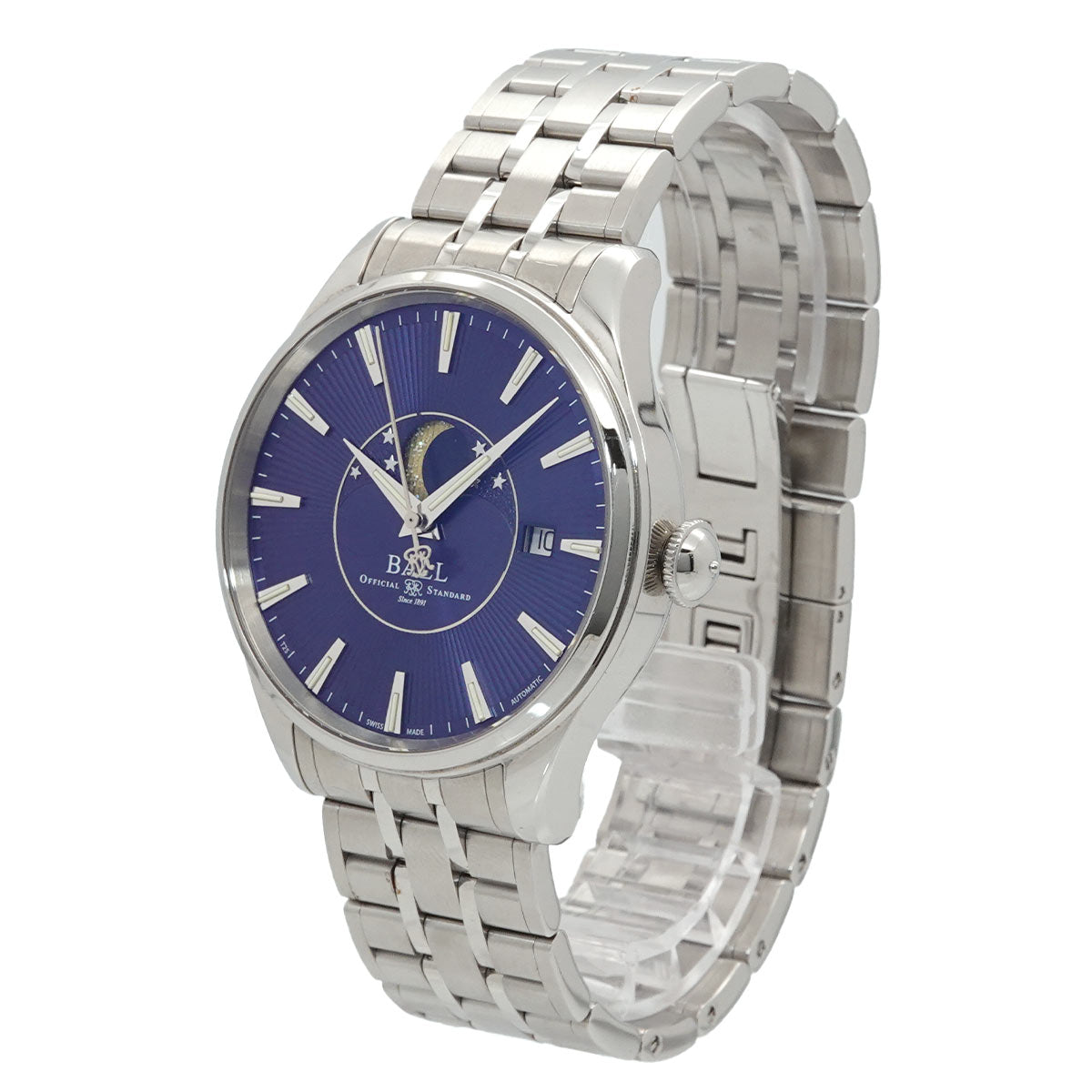 Train Master Moon Phase NM3082D Date Automatic Blue Dial Mens