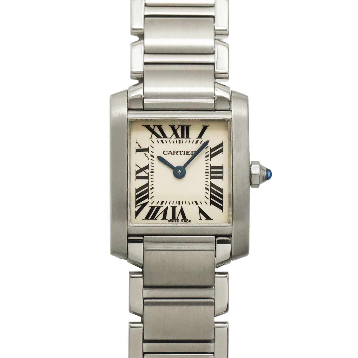 Tank Francaise SM W51008Q3 Quartz Cream Dial Ladies Watch