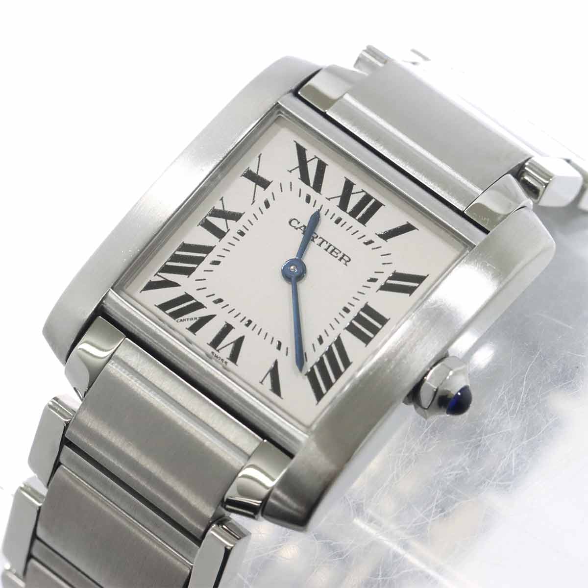 Tank Francaise MM W51003Q3 Quartz Cream Dial Boys Watch