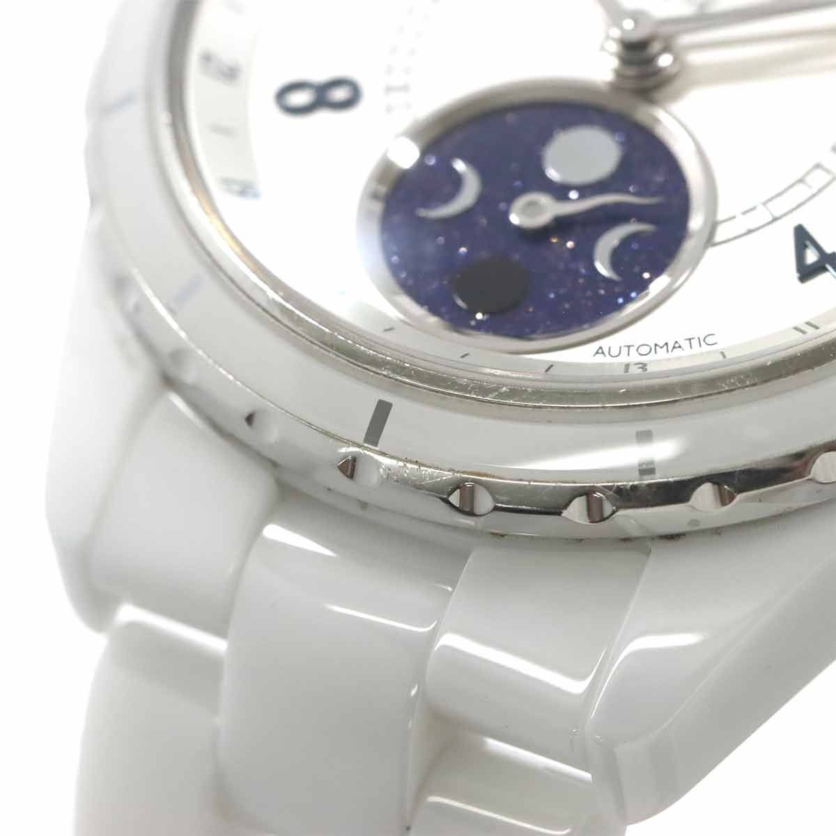 J12 Phase De Lune H3404 Moon Phase 38mm White Ceramic