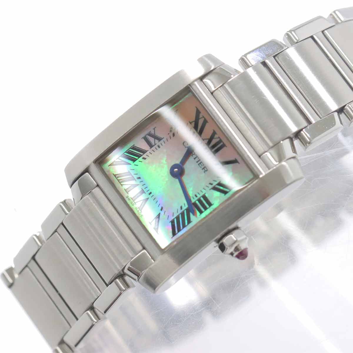 Tank Francaise SM W51028Q3 Quartz Pink Shell Dial Ladies