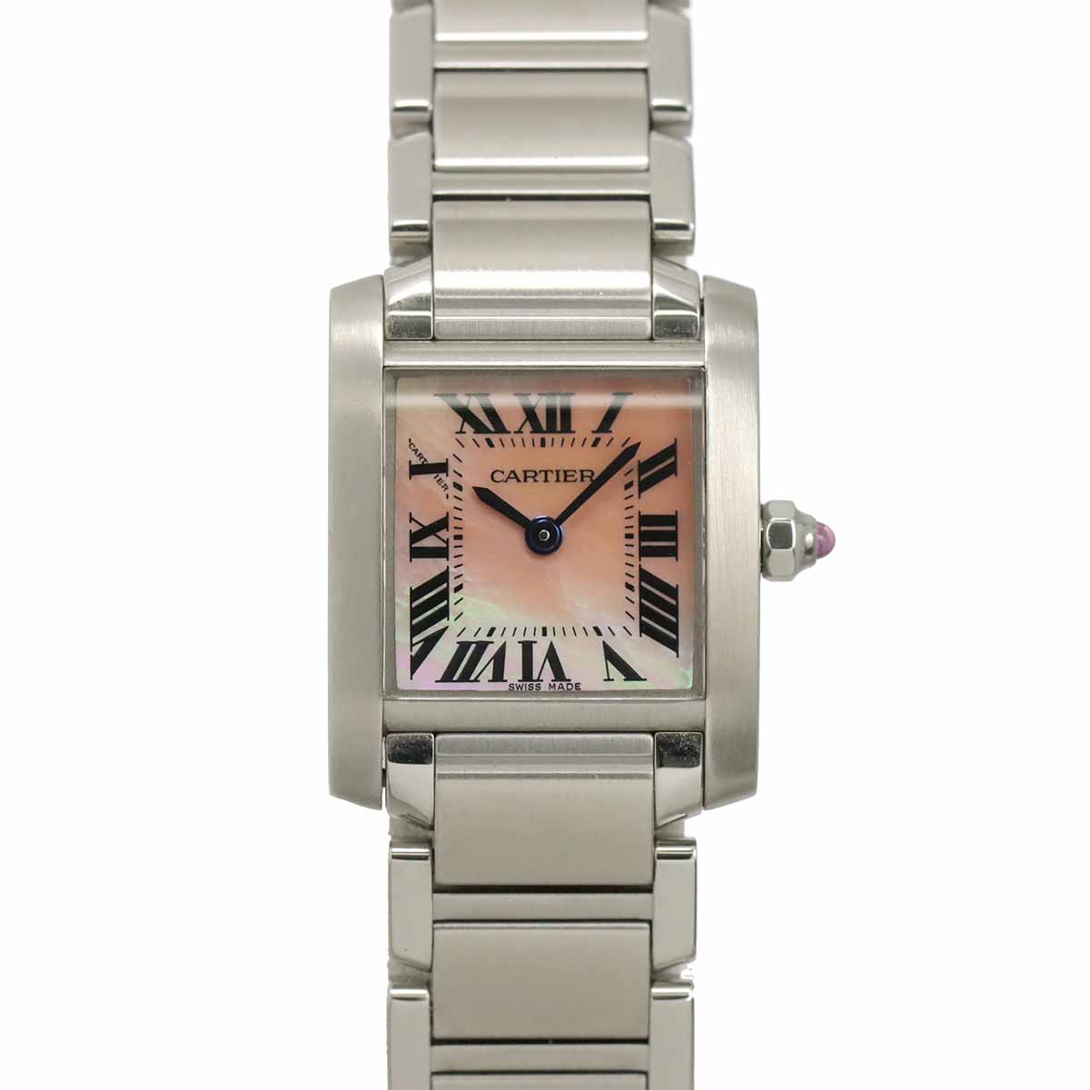 Tank Francaise SM W51028Q3 Quartz Pink Shell Dial Ladies