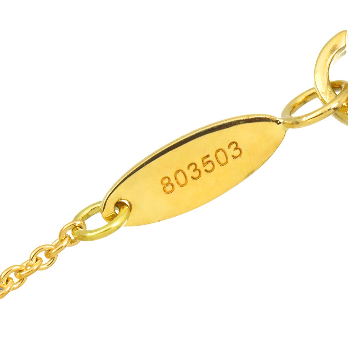Lily Cluster Mini Diamond Necklace 18K Yellow Gold 750