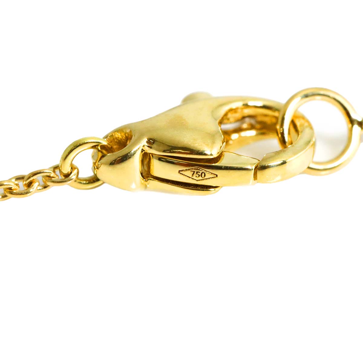 Lily Cluster Mini Diamond Necklace 18K Yellow Gold 750