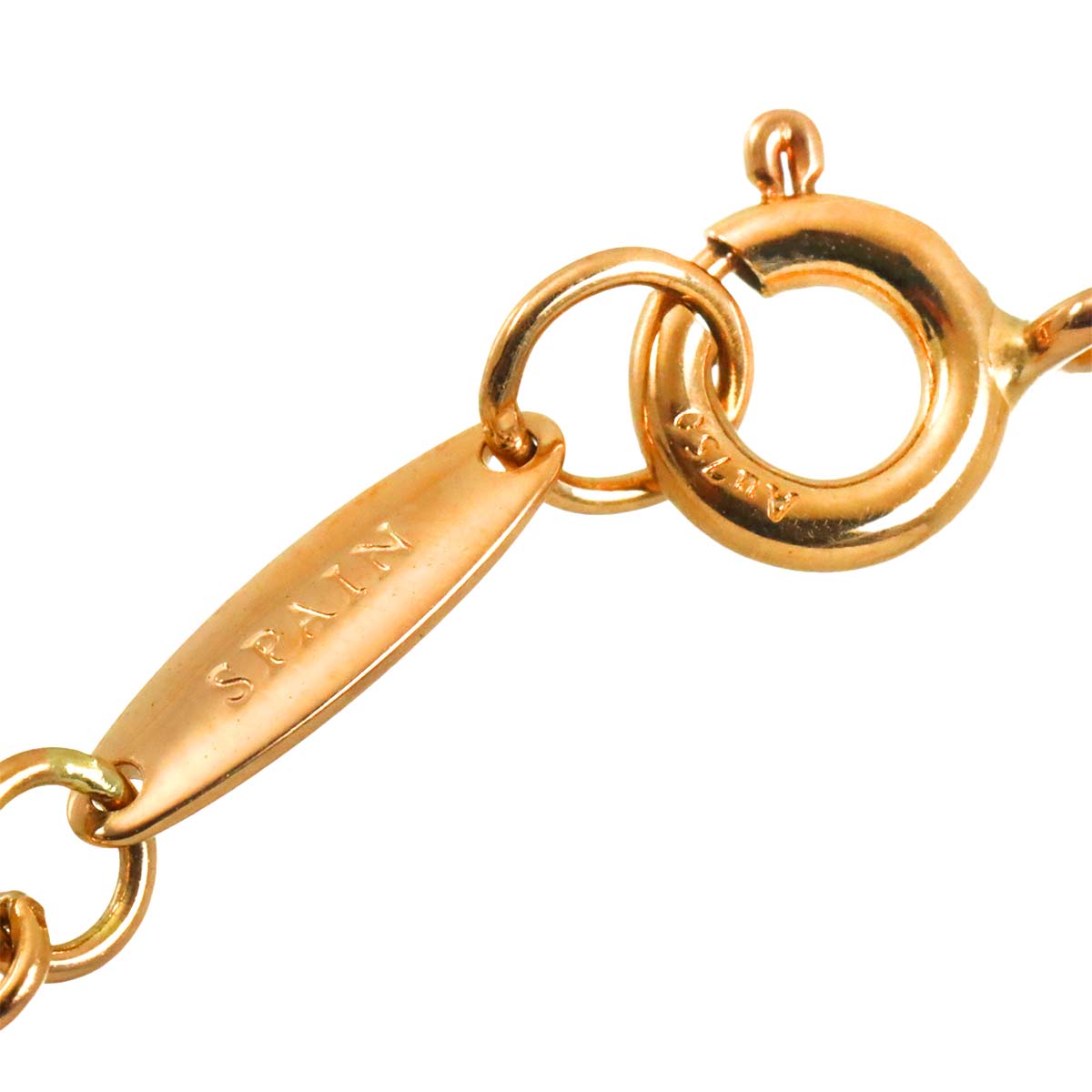 Open Heart Lariat 18K Pink Gold 750