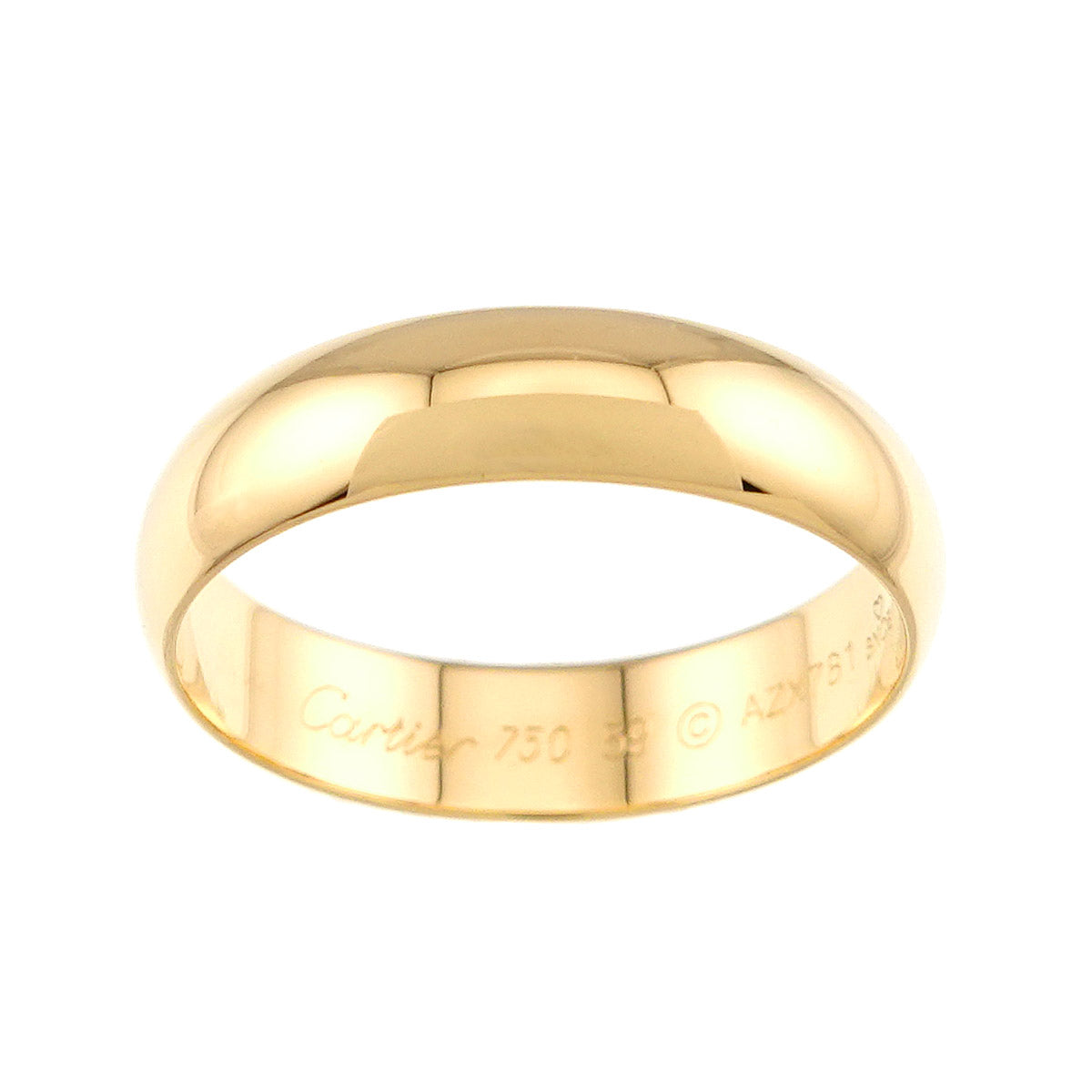 1895 Classic Band Ring 18K YG 750 size59 8.25-8.75(US)