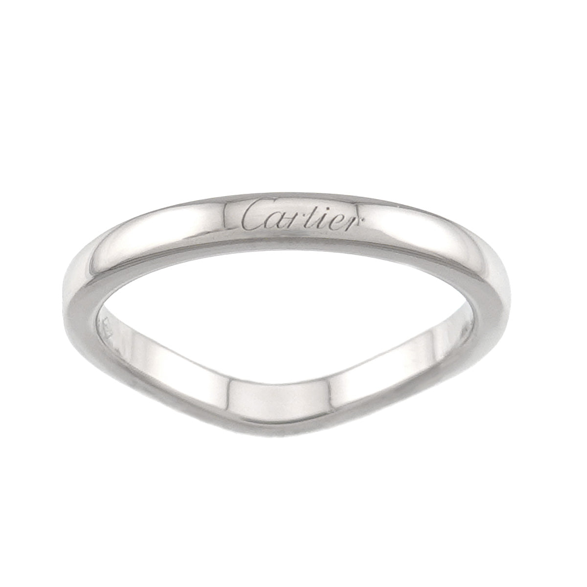 Ballerine curve Diamond Ring Pt Pt size46 3.75(US)