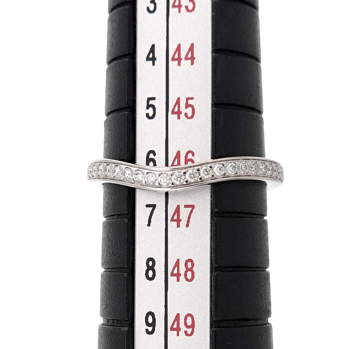 Ballerine curve Diamond Ring Pt Pt size46 3.75(US)