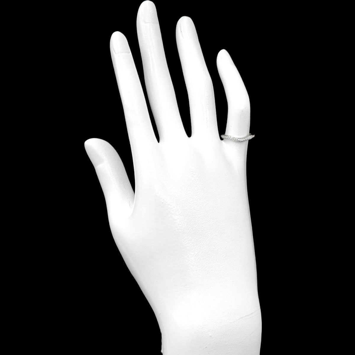 Ballerine curve Diamond Ring Pt Pt size46 3.75(US)