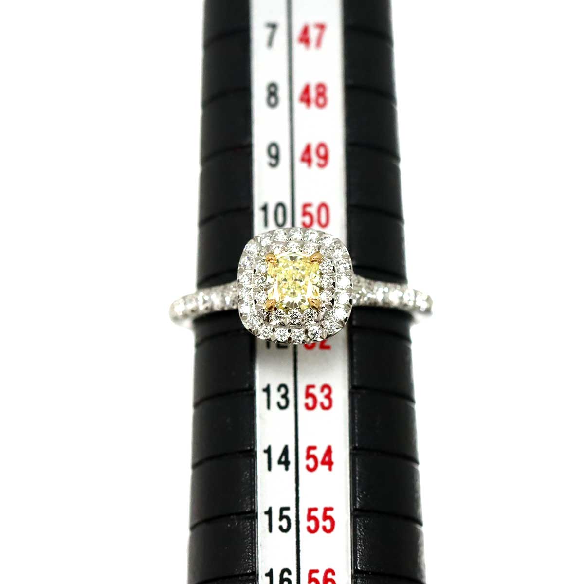 Diamond 0.36ct FY/IF Ring Pt 18K YG Size5.75-6(US)