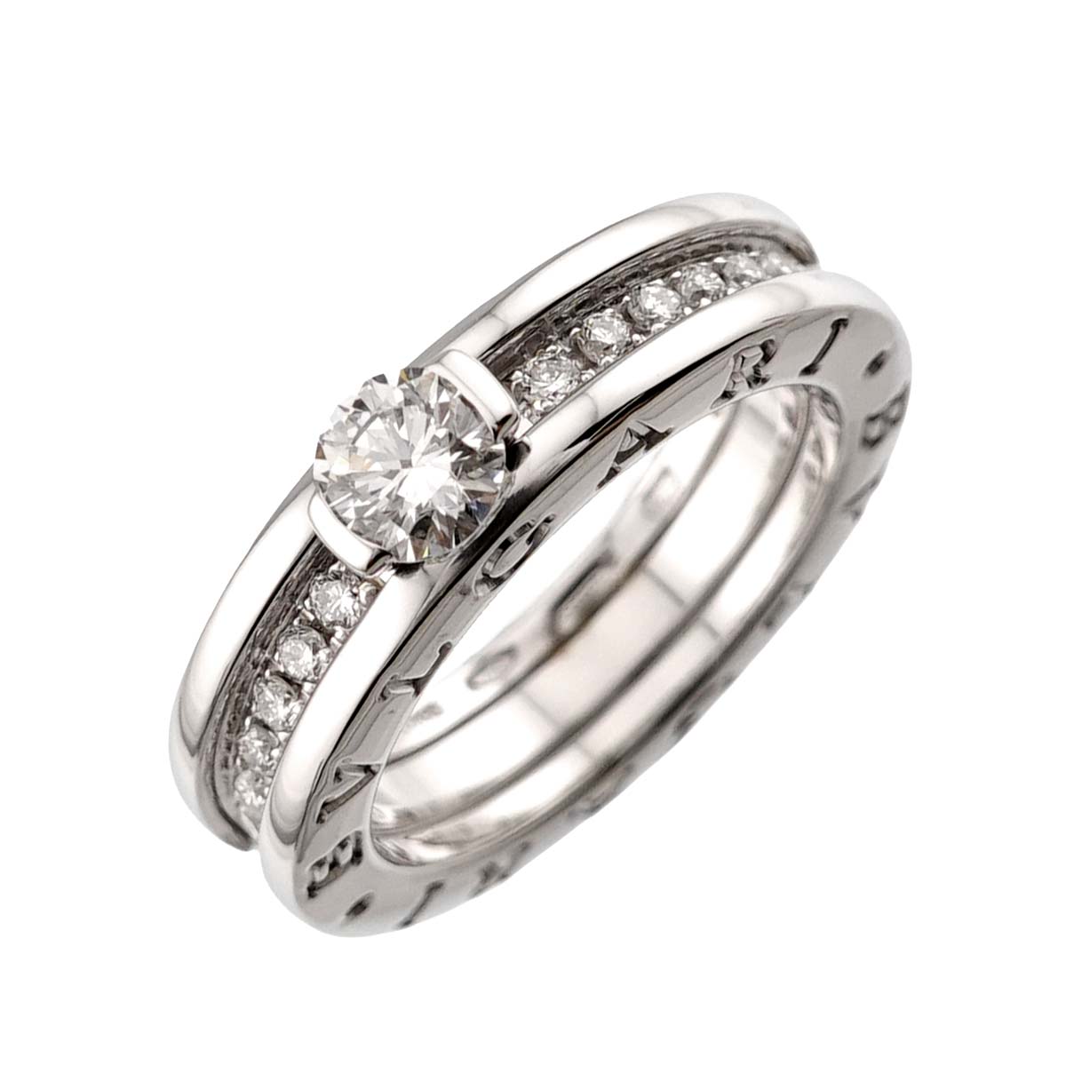 Diamond 0.31ct D/VS1 Ring 18K WG size49 4.5-4.75(US)