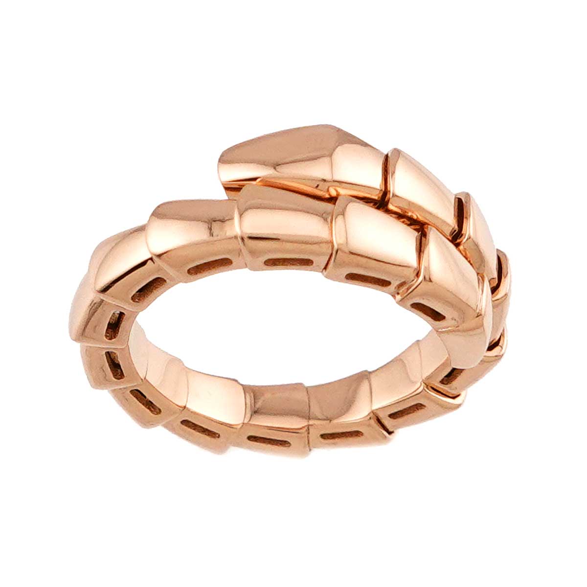Serpenti Viper Ring 18K PG 750 sizeS 4.5(US)