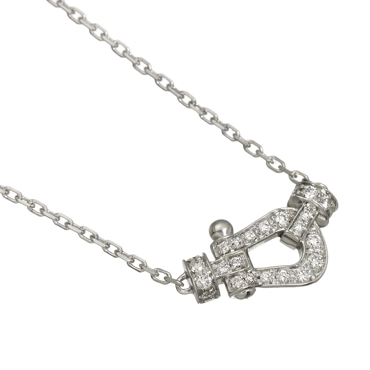 Force10 Diamond Necklace Small 18K White Gold 750