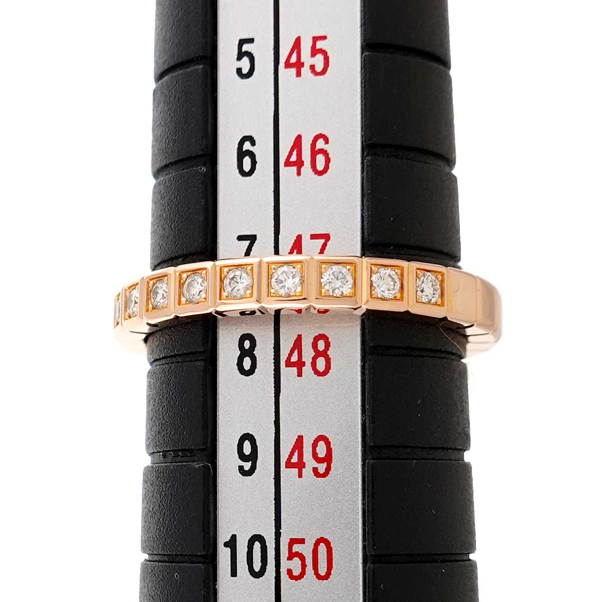 Ice Cube Diamond Ring 18K PG 750 size4(US)