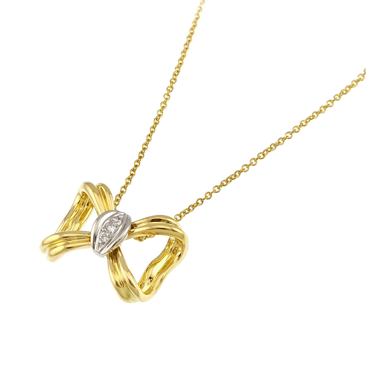 Diamond Necklace K18 YG 750 Pt 90326253