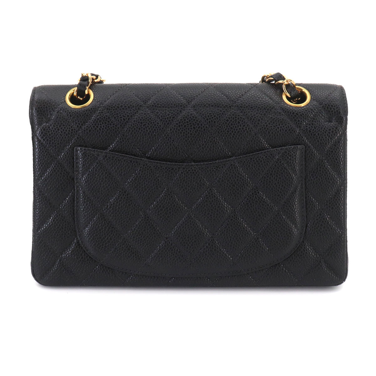 Matelasse 23 Chain Shoulder Bag Leather Black A01113