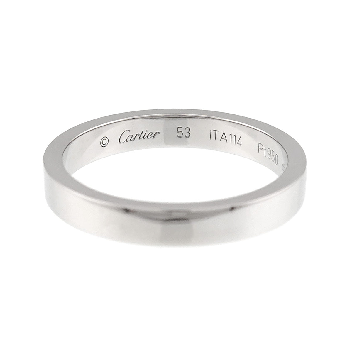 C de Ring Pt Platinum size53 6.25-6.5(US)