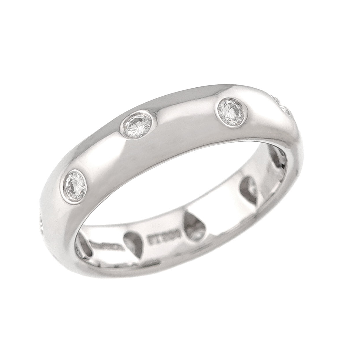 Dots Diamond Ring Platinum Size4.5-4.75(US)